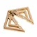 LOCKINK Adjustable Nipple Clamps Gold with Decorative Pendant, Nickel-Free