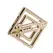 LOCKINK Adjustable Nipple Clamps Gold with Decorative Pendant, Nickel-Free
