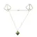LOCKINK Gold Adjustable Nipple Clamps with Heavy Pendant Accessory