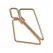 LOCKINK Gold Adjustable Nipple Clamps with Heavy Pendant Accessory