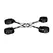 LOCKINK Hogtie Set Black - Adjustable Ankle and Wrist Restraint System