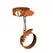 LOCKINK Premium Leather Ankle and Wrist Cuffs Set, Adjustable, Brown