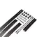 LOCKINK 8-Piece Adjustable Restraint Strap Set Black - Versatile Kit