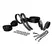 LOCKINK 8-Piece Adjustable Restraint Strap Set Black - Versatile Kit