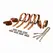 LOCKINK 8-Piece Adjustable Restraint Strap System Brown Set