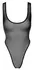 Noir Handmade Basic Powernet Bodysuit Black S - Deep Neckline, High Cut