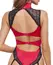Cottelli Lingerie Body Crveno/Crni XL Saten i Čipka sa Odvojivim Naramenicama