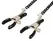 You2Toys Vegan Leather Look Collar Set with Adjustable Clamps & Flogger