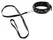 You2Toys Veganski Podesivi Set Ovratnik i Povodac, Crni, 37-47 cm