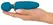 You2Toys Petite Wand Blue - Kompaktni punjivi masažni uređaj 14.5cm