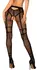 Obsessive S123 Mesh Tights S-L with Woven Details and Open Design