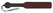 Bad Kitty Paddle Black-Red Leather Look with Engraved Text 39cm