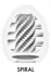 Tenga Egg Spiral Stronger 6kom – Set fleksibilnog sistema za stimulaciju