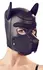 Bad Kitty Neoprene Dog Head Mask with Removable Mouth Part, Black
