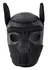 Bad Kitty Neoprene Dog Head Mask with Removable Mouth Part, Black