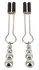 Bad Kitty Adjustable Nipple Clips with Decorative Beads, 8.5 cm, Black