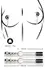 Bad Kitty Adjustable Nipple Clips with Decorative Beads, 8.5 cm, Black