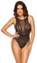 Cottelli Collection Body Fantasy S-L Rastegljivi Bodysuit sa Rinstounima Crni