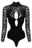 Cottelli FANTASY S-L Ženski Bodysuit sa Rinstoun Detaljima, Crni