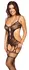 Cottelli Fantasy Catsuit S-L Otvoreni Dizajn sa Dekorativnim Prstenovima Crni