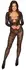 Cottelli FANTASY Čipkani Catsuit S-L, Dugi Rukavi, Duboki Dekolte, Crni