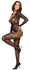 Cottelli FANTASY Čipkani Catsuit S-L, Dugi Rukavi, Duboki Dekolte, Crni