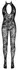 Cottelli Fantasy Catsuit S-L Floral Mesh, Open Design, Black