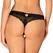 Obsessive Chemeris Lace Panties XS/S Black - Elegant Decorative Waistband