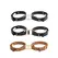 Crave ICON Cuffs Tan & 18kt Gold Plated - Elegant Adjustable Wrist Accessories