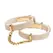 Crave ID Cuffs Beige & 18kt Gold-Plated - Elegant Adjustable Bracelet Set