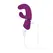 Playboy Pleasure Tap That vibrator ljubičasti - 9-brzinski zakrivljeni silikonski model