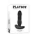Playboy Pleasure Trust The Thrust Remote Silicone Plug Black 5.4in