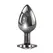 Playboy Tux Large Aluminium Intimate Plug - Elegant Black & White Design