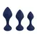 Playboy Pleasure Tail Trainer 3-delni intimni silikonski set mornarsko plavi