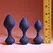 Playboy Pleasure Tail Trainer 3-delni intimni silikonski set mornarsko plavi