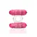 The Screaming O 4B Double Wammy Vibrating Ring Strawberry, Dual Motor