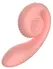 Snail Vibe Gizi Peachy Pink Dual-Motor Intimate Device Silicone 19cm