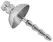 Mystim Umbrella Intimate Plug Stainless Steel 7.7cm