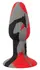 ANOS Triple Colour Intimate Plug with Suction Base, 11.5 cm, Silicone
