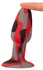 ANOS Triple Colour Intimate Plug with Suction Base, 11.5 cm, Silicone