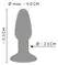 ANOS Triple Colour Intimate Plug with Suction Base, 11.5 cm, Silicone