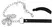 Bad Kitty Adjustable Intimate Clamp with Detachable Chain Leash, Black