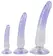 Crystal Clear Set od 3 Transparentna Intimna Modela sa Usisnom Bazom PVC