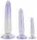 Crystal Clear Set od 3 Transparentna Intimna Modela sa Usisnom Bazom PVC