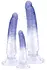 Crystal Clear Set od 3 Transparentna Intimna Modela sa Usisnom Bazom PVC