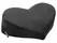 Liberator Heart Wedge Black Support Cushion Ergonomic 45.5x35.5x18cm