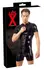 LateX Muški Latex Playsuit L - Usko Prianjajući 3-Smjerni Patent Kombinezon, 0.4mm