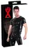 LateX Latex majica L crna uniseks klasični kratki rukav