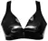LateX Crni lateks bustier XL podesiva leđa prirodna guma