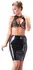 LateX Lateks Suknja do Kolena 2XL, Crna, Debljine 0,35 mm, Uski Kroj